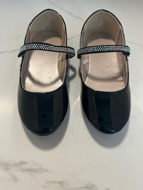 Children’s Place Girls Dress Jeweled Strap Patent Leather Shoes Size 12 Preowned