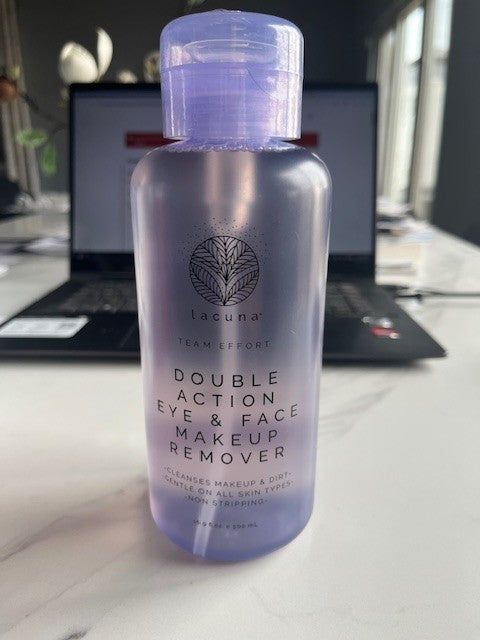 Lacuna Double Action Eye & Face Makeup Remover 16.9 fl oz  Gentle Cleansing NEW