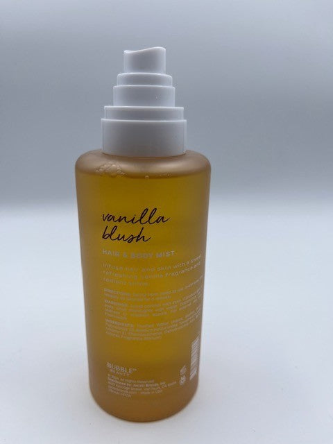 Bubble Beauty Vanilla Blush Body Hair & Body Mist Cappuccino Cedar Vanilla 8 OZ