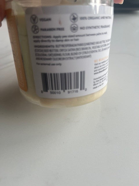 Shea Radiance Whipped Body Butter CITRUS BLOSSOM 5 oz Rich Soothing Balm SEALED