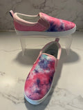 SO Youth Girl's Artic Slip on Comfort Walking Shoes Pastel/Tie Dye Sz 5, NWT