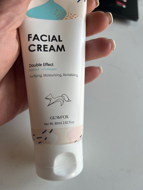 GLAMFOX Double Effect Facial Cream with Retinol + Collagen - Korea 07/27 NIB