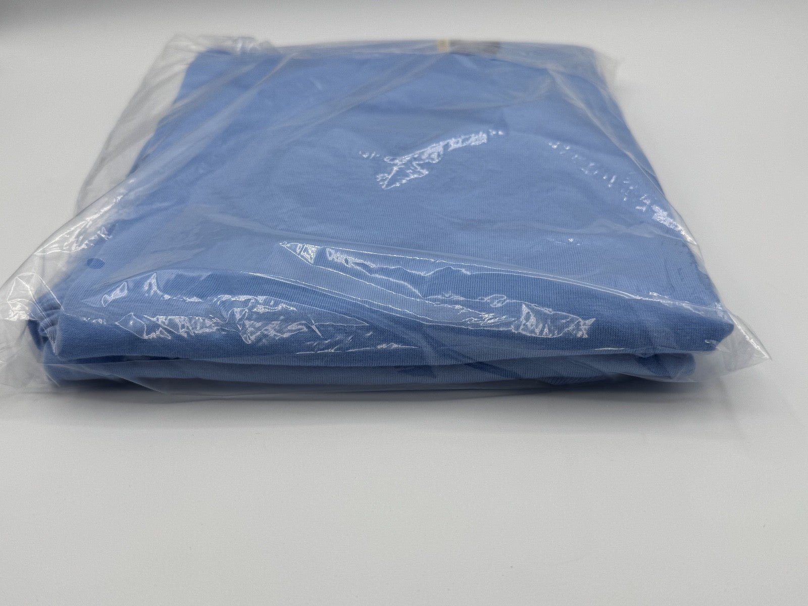 2 pk- George Men's Blank T-Shirt, Large (42-44), Crewneck, SOLID Light Blue, NWT