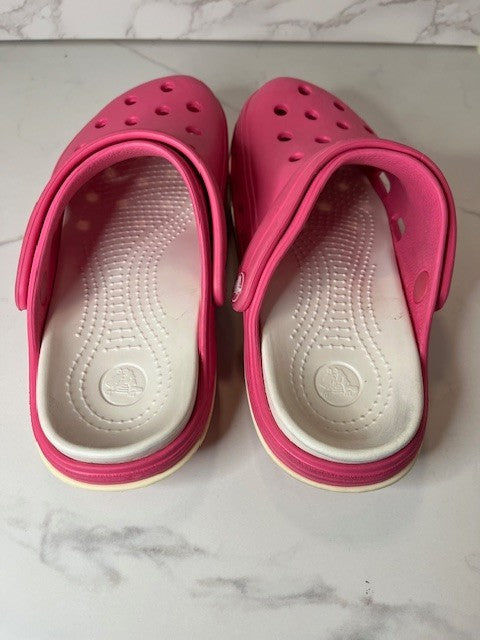 Crocs Classic Clog Hot Pink Unisex Adult Slip on 6 Lightweight Comfort PREowned