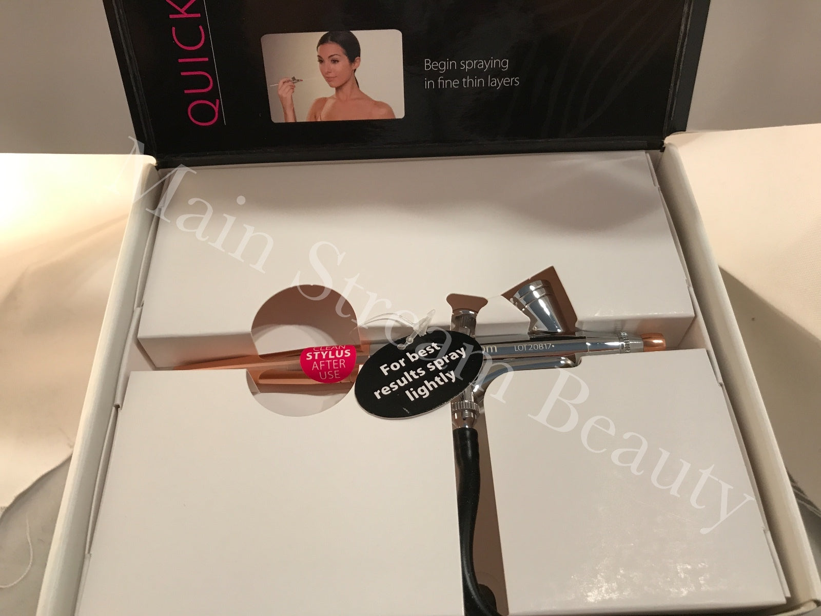 Luminess Air Airbrush Legend Rose Gold System&Pink Tip Stylus 4pc Med. kit 
