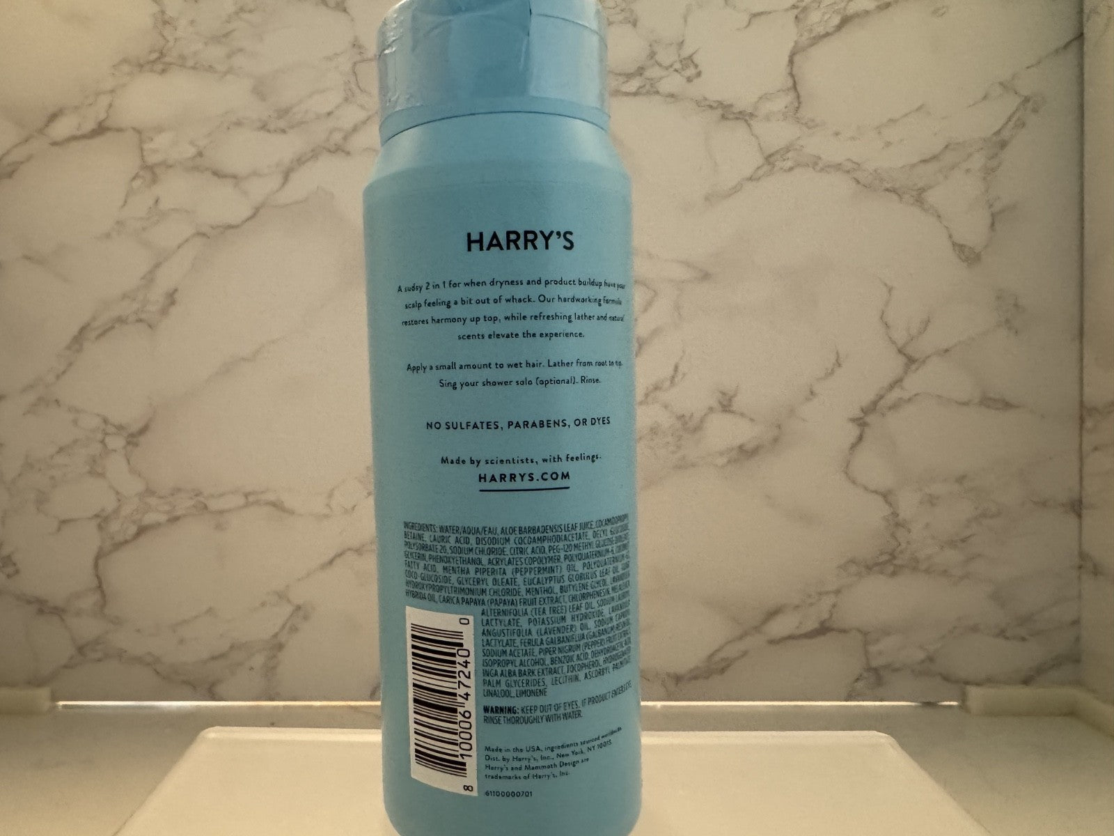 Harry's Dry Scalp 2 in 1 Shampoo & Conditioner 14 oz, Dry Scalp, New Sealed
