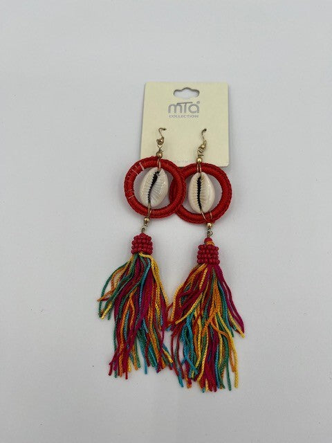 Mia Collection Fashion Earrings Multicolor Dangle Tassel Festive Jewelry New