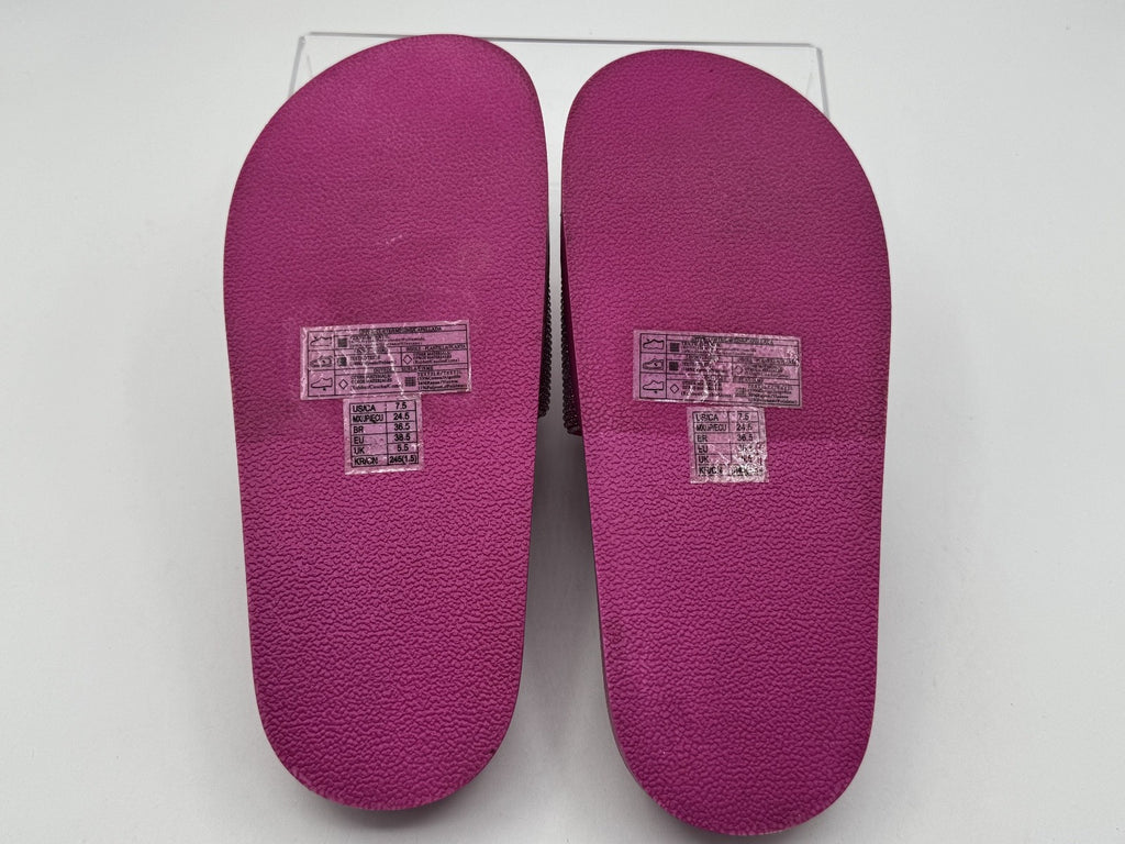 Barbie Pink Rhinestone Platform Sandals, Size 7.5, Slip-on style, Casual, NEW