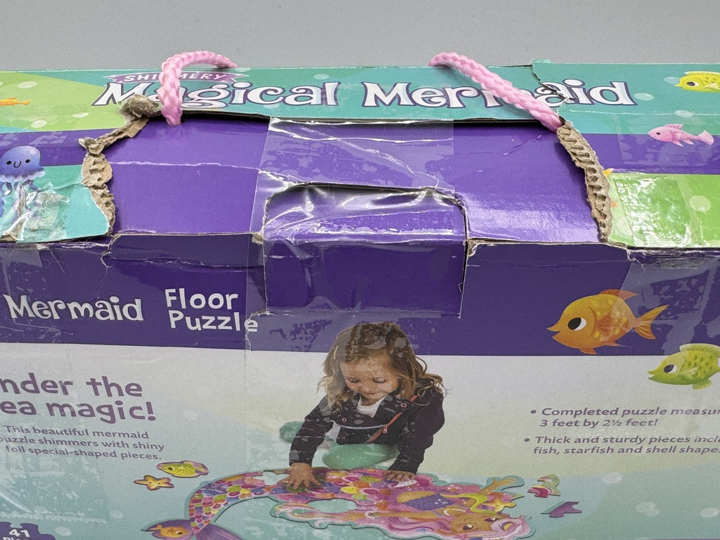 Magical Mermaid Floor Puzzle  Shimmery Fun for Kids and Family Activities NIB
