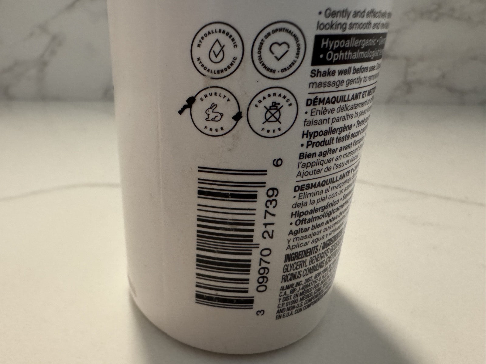 Almay Moisturizing Makeup Remover Cleanser Dermatologist Tested &Fragrance Free