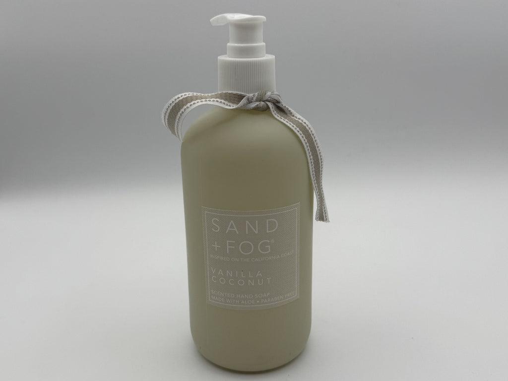 Sand & Fog Scented Vanilla Coconut Liquid Hand Soap, New Exp. 2028
