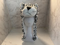 Snow Leopard Soft Winter Plush Hat Kids & Adults Christmas Hoilday, Cold Weather