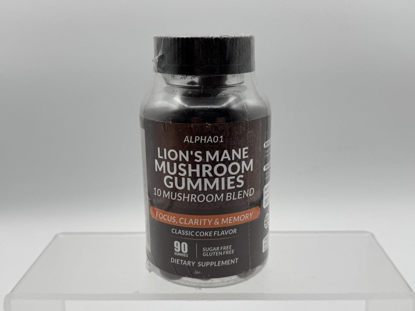 Alpha01 Lion's Mane Mushroom Gummies, 10 Mushroom Blend, 90 caps. New Sealed