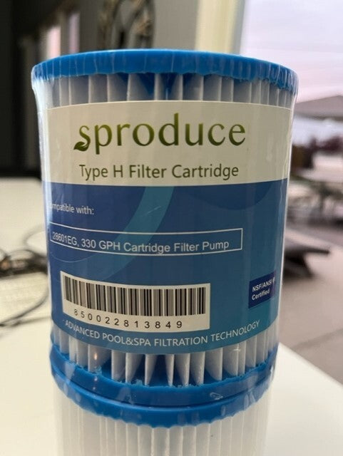 (2-Pk) Sproduce Type H Replacement Cartridge Pool Filter 28601EG SEALED