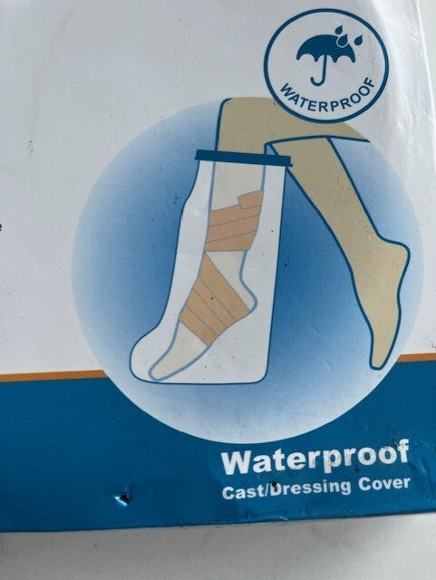 Tideshake Waterproof Cast /Dressing Cover adult Size Half Leg, Bath/Showers NIB