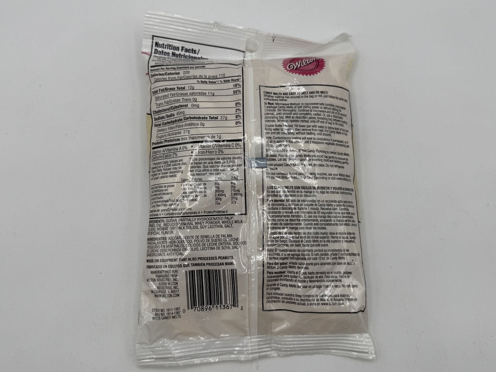 3 pk. Wilton Candy Melts - White - 12 oz Bag ea. Holiday Christmas Melt, NEW