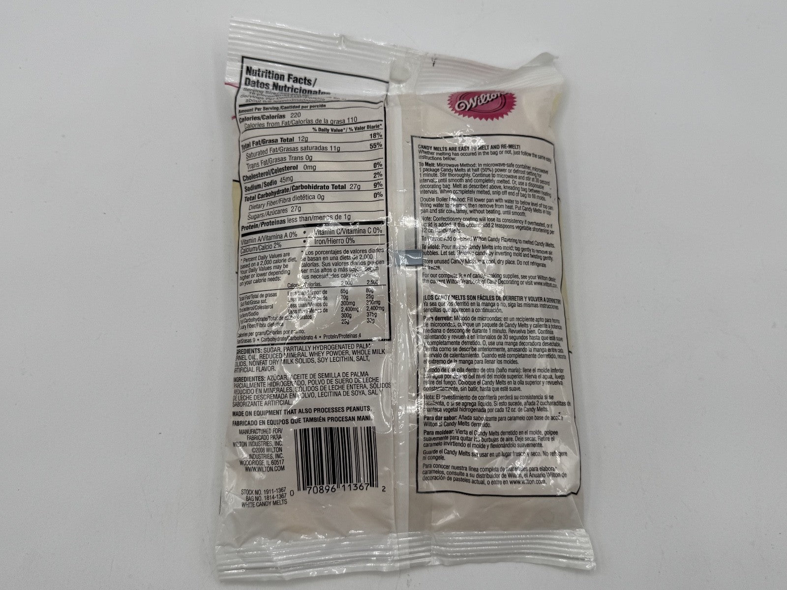 3 pk. Wilton Candy Melts - White - 12 oz Bag ea. Holiday Christmas Melt, NEW