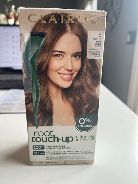 Clairol Nice n Easy root touch up, 6 light brown shades by Natural Instincts NIB