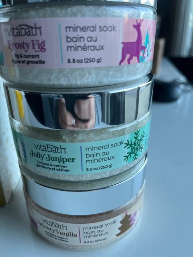 Vitabath Soothe & Soak Mineral Bath Soak Set 3pc Dry Skin, Relax 26.4 oz Sealed