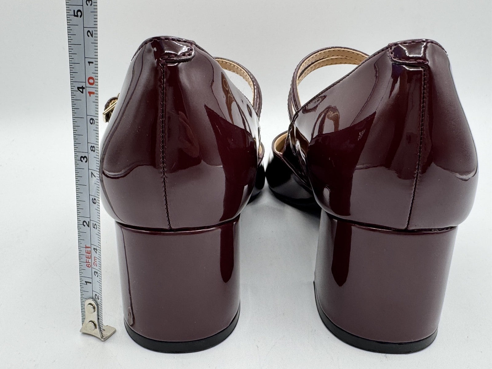 Bandolino Mary J Smith Dark Red, Size 7M Women's Pumps w/Block Heel NIB-006