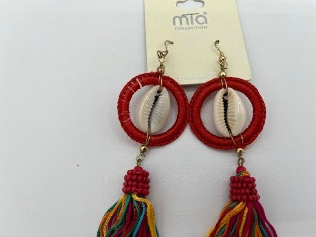 Mia Collection Fashion Earrings Multicolor Dangle Tassel Festive Jewelry New