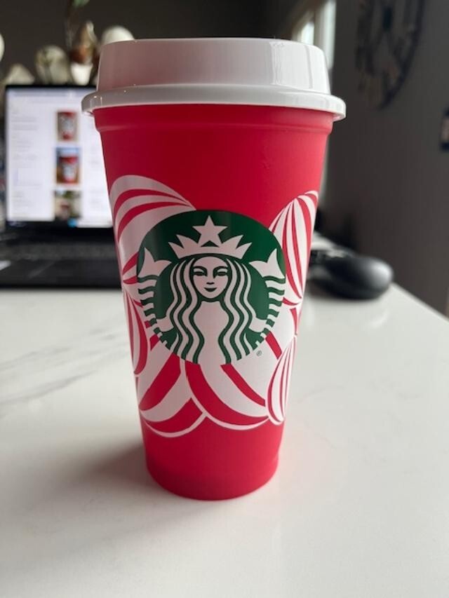 NEW!! Starbucks 2024 Reusable Holiday Red Hot Cup 16oz Christmas Xmas “Red Cup”