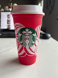 NEW!! Starbucks 2024 Reusable Holiday Red Hot Cup 16oz Christmas Xmas “Red Cup”