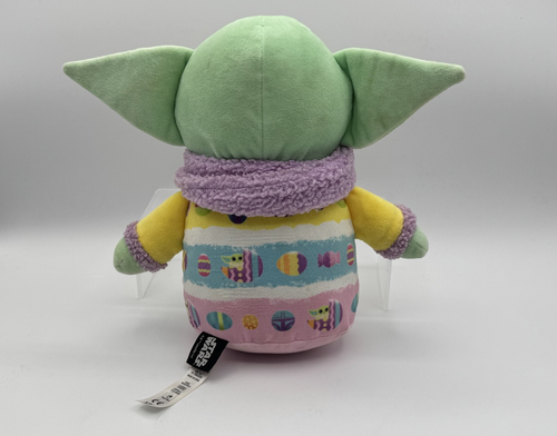 Baby Yoda Grogu Easter Plush 8" Star Wars Mandalorian Colorful Eggs, Stuffy