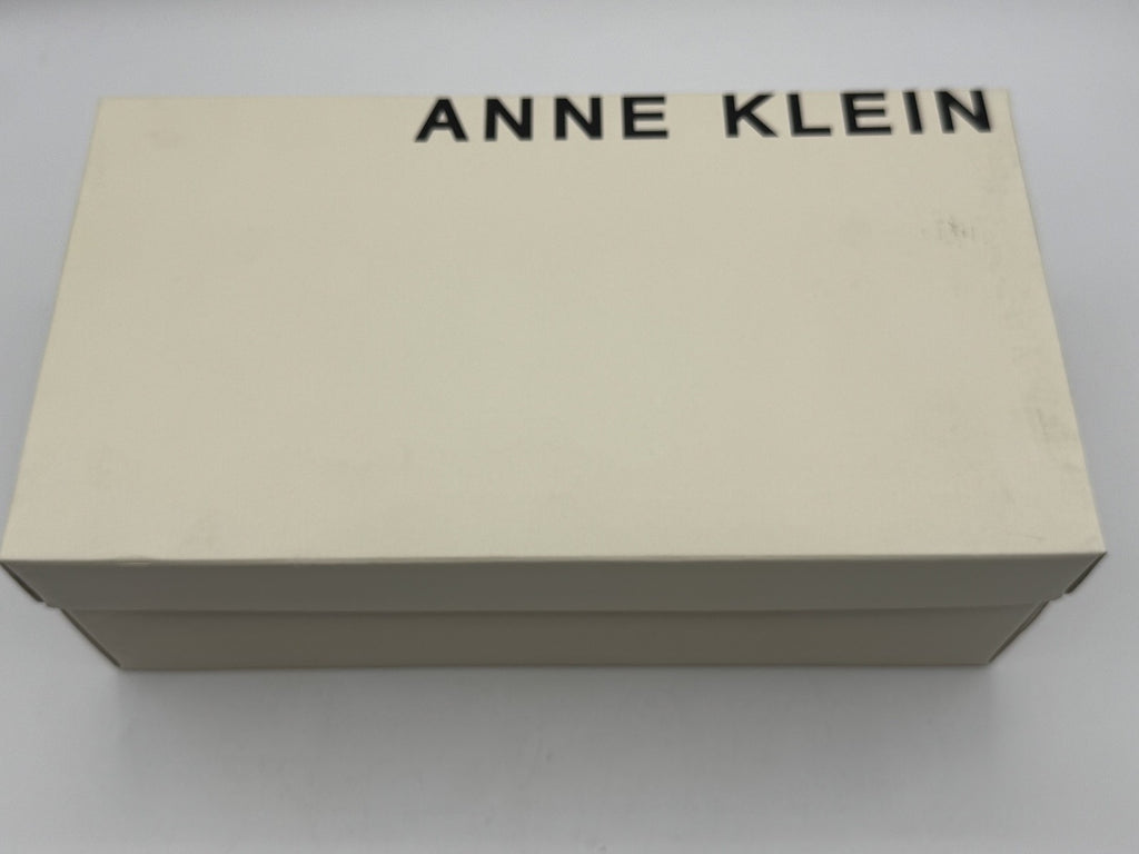 Anne Klein Women's Bentley Buckle Block Heel Pumps Black Suede, Size 6.5 NEW 003