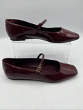 Arezzo Womens Tori Ballet RUBY Patent Leather Ballet Flats Sz. 7.5 w/Buckle, NIB