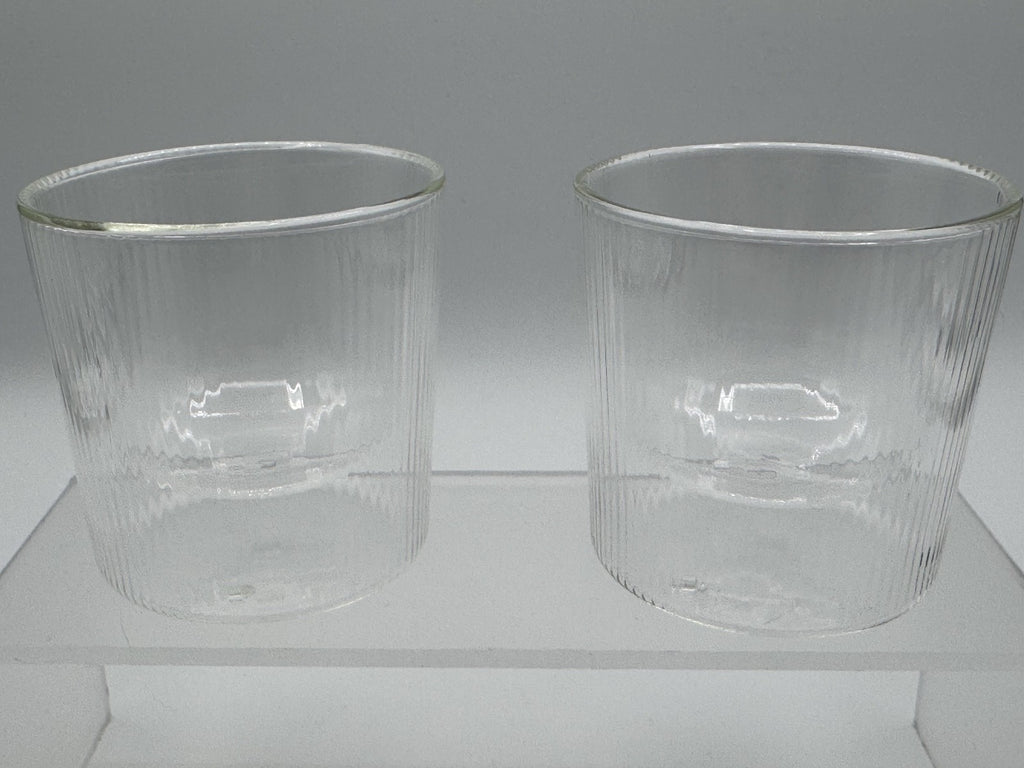 Home & Honey 2pc Espresso Cups 5.4oz, Double Wall Borosilicate Glass NIB