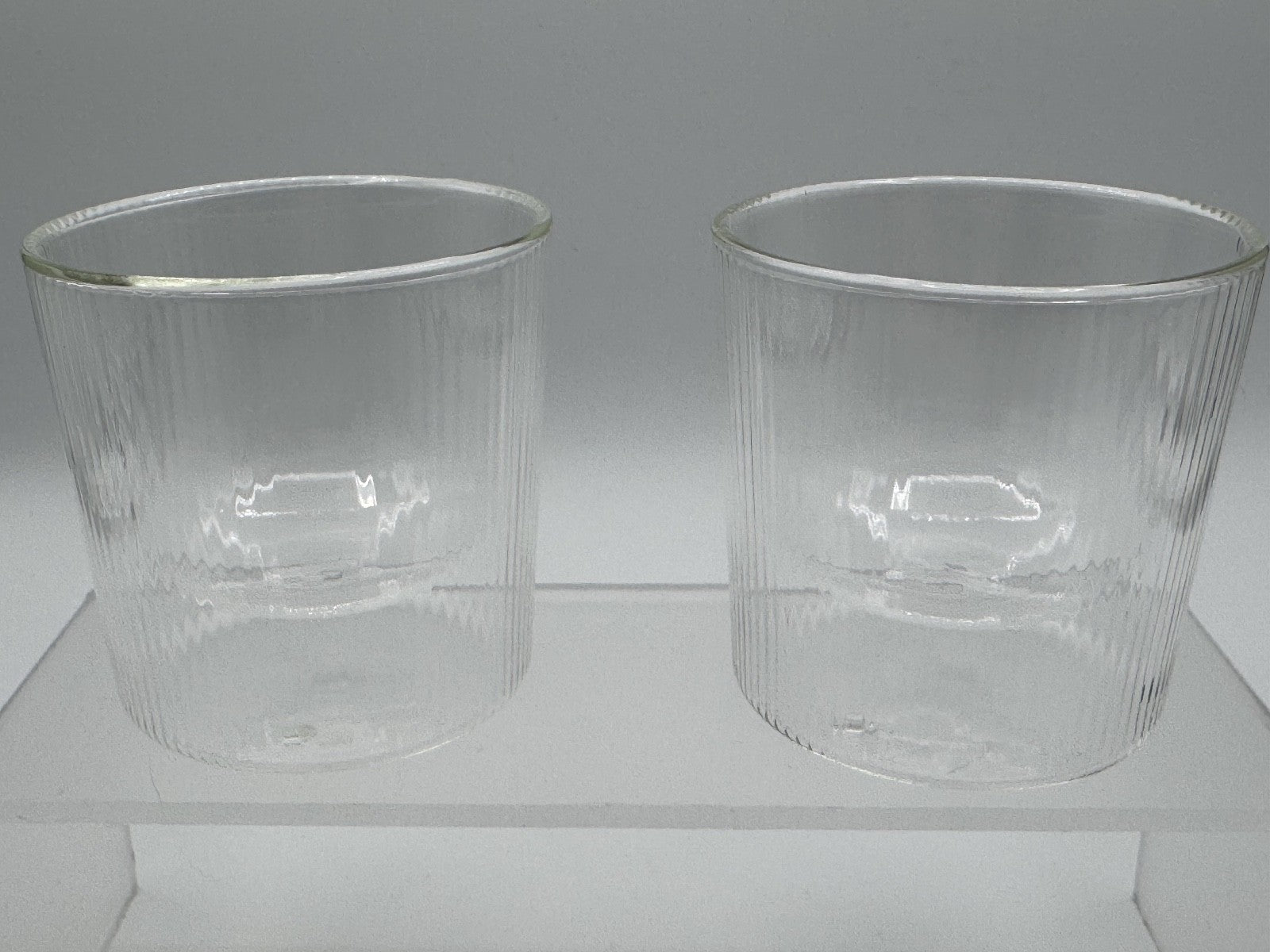Home & Honey 2pc Espresso Cups 5.4oz, Double Wall Borosilicate Glass NIB