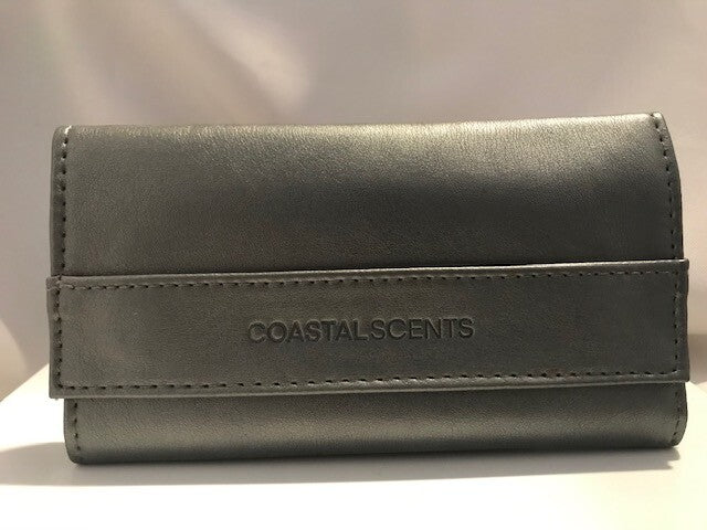 Coastal Scents Smoky Eyes Brush Set, 5 pc. w/ Travel Case + Smoky Eye Guide NIB
