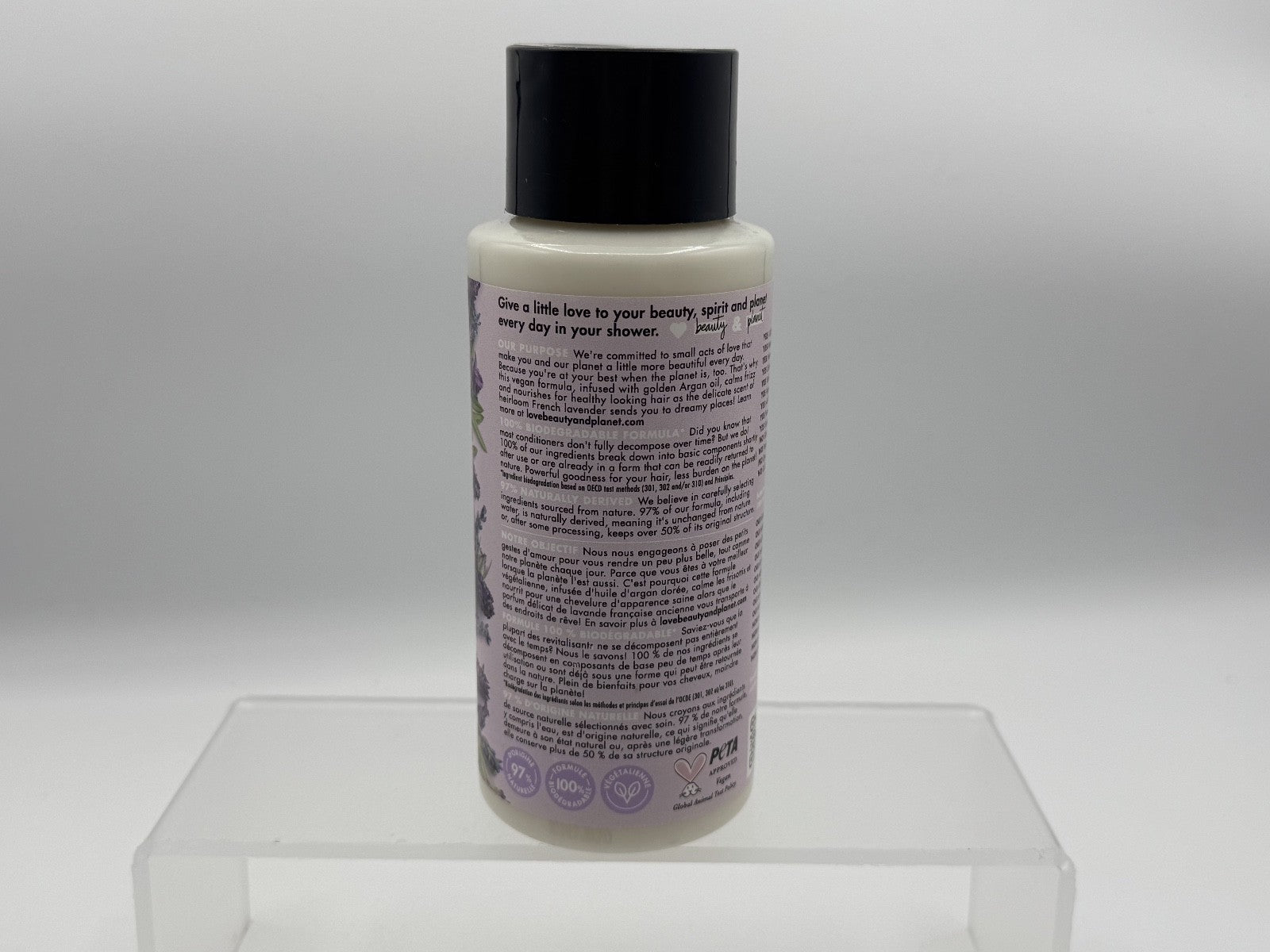 Beauty and Planet Argan Oil & Lavender Sulfate Free Conditioner 13.5oz, NEW