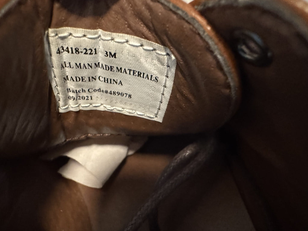 Stacy Adams Boys Brown Leather Cap Toe Oxford Dickinson Dress Shoes Size 3M, Pre