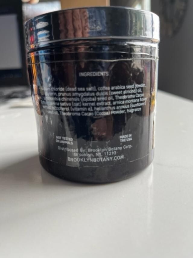 BROOKLYN BOTANY ARABICA COFFEE BODY SCRUB & FACE SCRUB - 10 oz SEALED