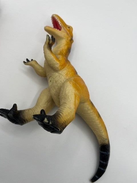3pc Vintage Dinosaur Toys Lot, 8 Inch Play Toys, Pre-owned, Excellent Condition