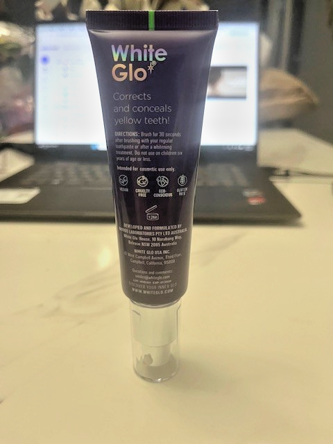 White Glo Purple Tooth Toner Whitening Serum Instant Yellow Teeth Corrector
