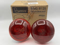 Awesome Lighting Heat Lamp Bulb BR40/R125 250 Watt 2 Pack Red Glass, NIB