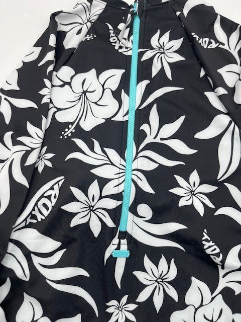 Roxy Girl One Piece Size 16/XL Swimwear Long Sleeve Multicolor Swimsuit,Blk. NWT