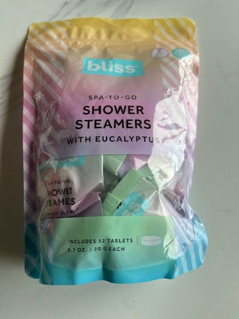 Energizing Shower Spa Eucalyptus Shower Steamers by Bliss 12ct tablets,Relax NIB