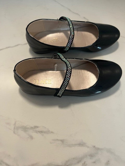Children’s Place Girls Dress Jeweled Strap Patent Leather Shoes Size 12 Preowned