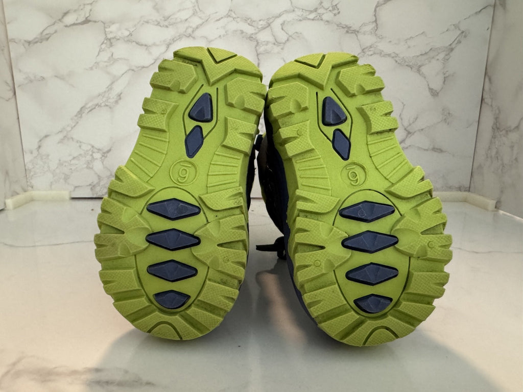 Cat & Jack Toddler Boys Sz 6 Monster Winter Snow Boots Thermolite Blue And Green