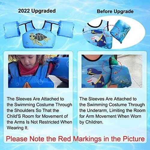 JEVDES Swim Vest for Kids 30-50 Lbs Toddler Swim Vest Boys, Girls, Baby  NEW