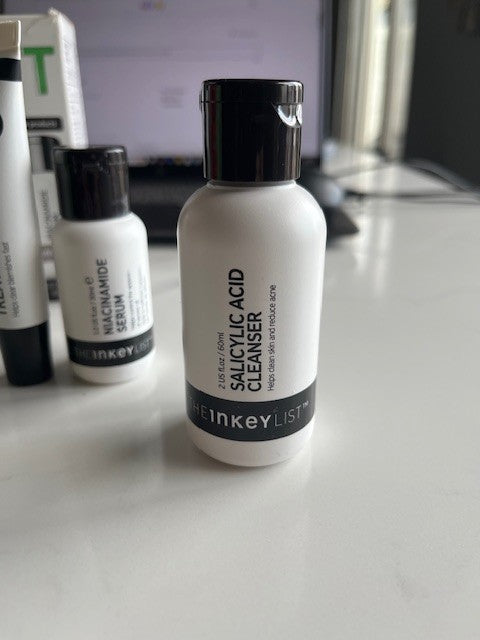 The INKEY List The Breakout 3-Pc Set Acne Skin Acid Treatment Cleanser Serum NIB