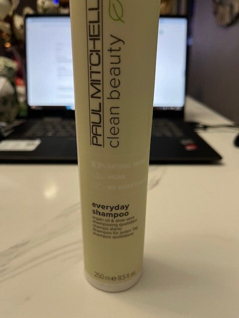 Paul Mitchell Clean Beauty Everyday Shampoo 8.5oz Argan oil, Aloe Vera Vegan NEW
