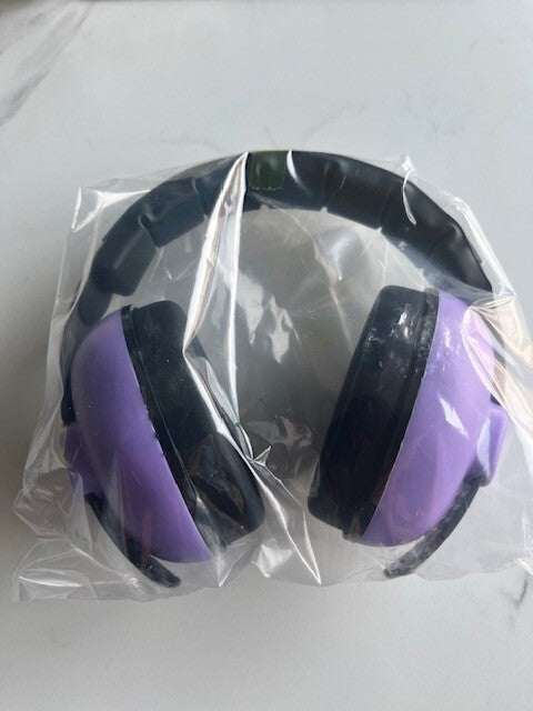 Happy Baby Safety Adjustable Ear Muffs Hearing Protection 0-3yrs. Purple SEALED