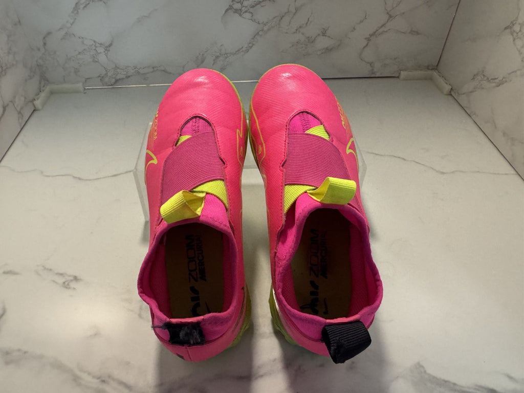 Nike Shoes Zoom Mercurial Vapor 15 Academy TF Low, Neon Pink & Yellow, Size 3Y