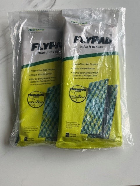 2 pk. Rescue FlyPad Disposable Fly Trap (4 traps ) FP2-DB16  Clean Simple Setup