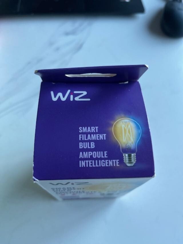 Wiz 60W Tunable Smart Filament LED Light Bulb Connects to Your Wi-Fi 800 Lum.NEW
